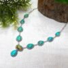 Turquoise necklace 925 Sterling silver jewelry Natural gemstone Turquoise Necklace handmade Turquoise necklace women necklace gift for her NL0124-GS