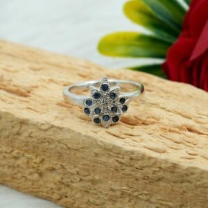 Sapphire Ring 925 Sterling Silver Ring Gemstone Ring Anniversary Gift Wedding Ring Engagement Ring Sapphire Jewelry