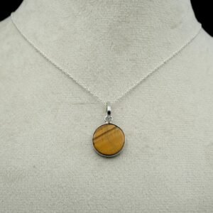 Tiger's Eye Necklace Sterling 925 Silver necklace Gemstone Necklace Gift For Her Wedding Gift NL0065-GS
