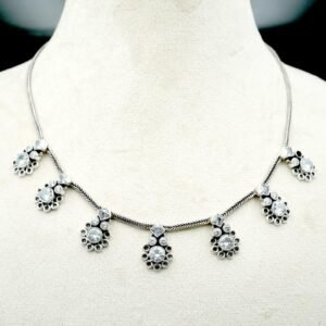 Zircon necklace 925 Sterling silver jewelry Zircon gemstone handmade necklace women necklace gift for her NL0023-GS