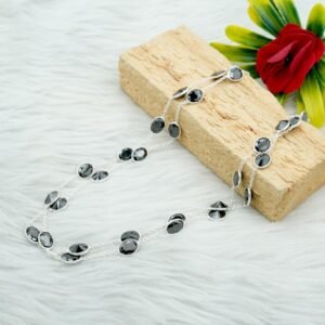 Onyx necklace 925 Sterling silver jewelry Black Onyx gemstone handmade necklace women necklace gift for her NL0052-GS