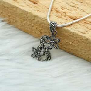 Marcasite Pendant 925 Sterling Silver Pendant S Pendant Wedding Pendant Gift For Her Gemstone Jewelry Gift Item P0014-GS
