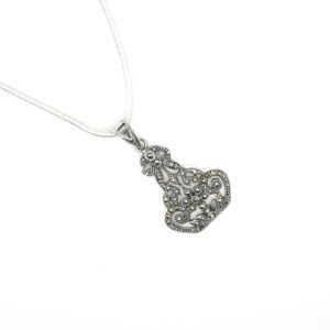 Marcasite Pendant 925 Sterling Silver Pendant Wedding Pendant Gift For Her Gemstone Jewelry Gift Item P0013-GS