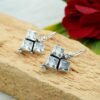 Zircon Earring 925 Sterling Silver Earring Natural Gemstone Earring Wedding Jewelry CZ Jewelry Gift For Her E0146-GS