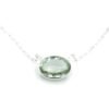 Green Amethyst Necklace 925 Sterling Silver Jewelry Green Amethyst necklace Wedding Gift Gemstone Necklace Gift For Her NL0080-GS