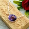 Amethyst Necklace 925 Sterling Silver Jewelry Purple Amethyst necklace Wedding Gift Gemstone Necklace Gift For Her NL0078-GS
