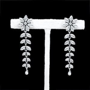 Natural Zircon Earring stud 925 sterling silver jewelry Zircon gemstone handmade earring stud gift for her E0098-GS
