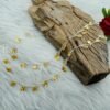 Natural Genuine Citrine 925 Sterling Silver Anklets 10 Inches Yellow Gemstone Anklets Pair Adjustable Anklets Gift For Her A0004-GS