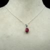 Ruby Necklace Sterling 925 Silver Necklace Red Necklace Minimalist Necklace Wedding Necklace Gift For Her Ruby Gemstones Necklace NL0067-GS