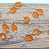 Natural onyx Necklace 925 Silver Necklace Bezel Necklace Amethyst Necklace Swarovski Necklace Chain necklace handmade Necklace NL0006-GS
