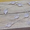Natural Rose Quartz Necklace 925 Silver Necklace Bezel Necklace Rose Quartz Necklace Chain necklace handmade Necklace gift for her NL0005-GS