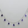 Natural American diamond necklace in 925 sterling silver, Choker necklace, Bezel necklace, art deco Jewelry, Vintage necklace, Gift Item NL0045-GS