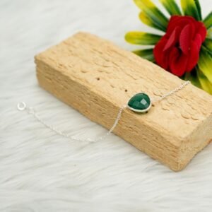 Green onyx Gemstone bracelet Silver jewelry 925 Sterling Silver bracelet Gift For Her Handmade bracelet Green onyx Gemstone bracelet BR0146-GS