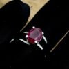 Natural Ruby Ring Minimalist Ring Birthstone Rings Sterling Silver Ring Dainty Ring Engagement Ring Gemstone Ring Gift For Her R0179-GS