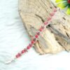 Natural Coral Bracelet 925 Sterling Silver Jewelry With Red Gemstone Coral Bracelet For Girls & Women Gift item handmade bracelet BR0123-GS