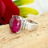 Natural Ruby Ring 925 Sterling Silver Jewelry Ring Gemstone Ring Ruby Jewelry Handmade Cabochon ring gift for her R0276-GS