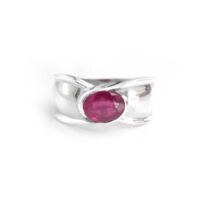 Ruby Ring In 925k Sterling Silver ,Wedding Ring ,Artisan Ring, Ruby Gemstone Ring hand made ring Handmade ring R0197-GS