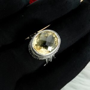 Genuine High Quality Citrine Ring, 925 Silver Ring, Citrine jewelry, unisex Ring handmade ring Oval Cut Ring R0322-GS