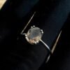 Smoky Quartz Ring in 925 Sterling Silver , Statement Ring , Engagement Ring , Dainty Ring , Silver Ring , Smoky Ring , Quartz Silver Ring R0300-GS