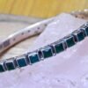 Green Onyx Bangle 925 Sterling Silver Bangle Green Onyx Gemstone Bangle Wedding Gift For Her Jewelry Elegant Bangle Size 2-6 B0037-GS