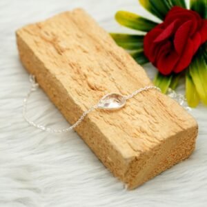 Dainty Crystal Bracelet 925 Sterling Silver Jewelry Natural Gemstone Bracelet Wedding Jewelry White Bracelet Gift For Her BR0153-GS