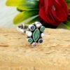 Natural Ruby, Emerald & Sapphire Ring In 925 Sterling Silver Precious Ring Multi Stone Ring Silver Jewelry For Girl And Women Gift Item R0136-GS