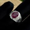 Natural Ruby Ring 925 Sterling Silver Ruby Jewelry Ring Gemstone Ring Faceted Ruby Jewelry Handmade gift for her Engagement ring R0226-GS