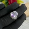 Genuine Amethyst Ring 925 Sterling Silver Ring Amethyst jewelry unisex Ring handmade ring gift for her Faceted Amethyst Ring R0225-GS