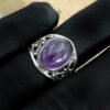Natural Amethyst Ring 925 Sterling Silver Ring Amethyst Jewelry Handmade Ring Women Ring gift Item Silver jewelry Ring Cut stone Ring R0319-GS