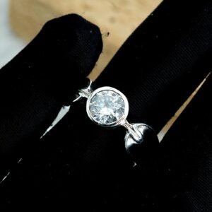 Cubic Zirconia Band Ring 925 Sterling Silver Ring Gemstone Ring Wedding Ring CZ Jewelry Gift For Her Band Ring Unisex Ring R0039-GS