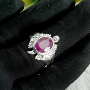 Ruby Ring In 925k Sterling Silver ,Wedding Ring ,Artisan Ring, Ruby Gemstone Ring hand made ring Handmade ring R0198-GS