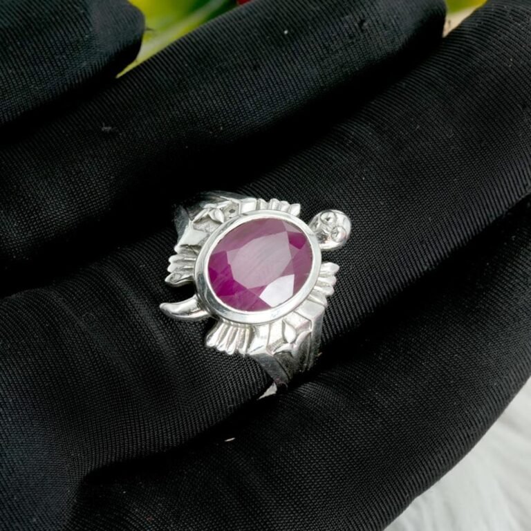 Ruby Ring In 925k Sterling Silver ,Wedding Ring ,Artisan Ring, Ruby Gemstone Ring hand made ring Handmade ring R0198-GS