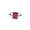 Dainty Ruby Ring 925 Sterling Silver Jewelry Ring Gemstone Ring Ruby Jewelry Handmade Faceted Ruby Ring Gift For Her R0234-GS