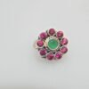 Natural Ruby, Emerald Nose Ring Gemstone Nose Ring, Silver jewelry,925 Sterling Silver, Gift, Handmade, Gift for her Gemstone Jewelry NR0009-GS