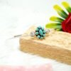Natural Turquoise Bangle Silver jewelry 925 Sterling Silver Bangle, Gift, Handmade Bangle, Gemstone Bangle Adjustable Bangle B0024-GS