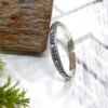Natural Emerald Ruby, Sapphire Bangle, Silver jewelry,925 Sterling Silver Bangle, Gift, Handmade Bangle, Gemstone Bangle B0013-GS