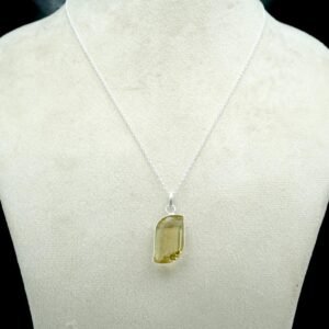 Lemon Quartz Necklace 925 Sterling Silver Jewelry AAA+ Quality Genuine Necklace Faceted Gemstone quartz Jewelry Handmade Jewelry NL0175-GS
