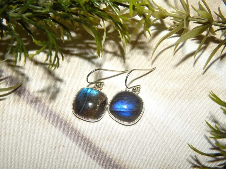 Labradorite earring Sterling Silver Jewelry Dainty Gemstone Earring Women's Jewelry Wedding Gift Handmade Earring Gift For Her E0237-GS