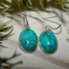 Turquoise Earring 925 sterling silver jewelry Turquoise gemstone handmade earring gift for her Wedding Earring E0228-GS