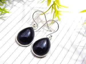 Black onyx 925 Sterling Silver Jewelry Earring With Gemstone Black Onyx, handmade earring, Dangle Earring, Drop Earring Girls & Women gift E0056-GS