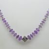 Natural AAA+ Quality Amethyst Faceted Beaded Adjustable Necklace In 925 Sterling Silver For Girls And Women, Gift Item, Wedding Jewelry NL0062-GS