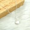 Dainty Pearl Necklace Stacking Necklace in 925 Silver Necklace Wedding Necklace Freshwater Pearl Necklace Gift For Her Minimalist Necklace NL0029-GS