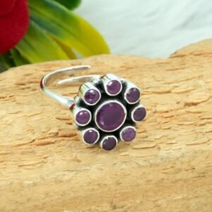 Ruby Ring 925 Sterling Silver Jewelry Ring Gemstone Ring Ruby Jewelry Handmade ring women ring Adjustable Ring Gift For Her R0361-GS