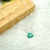 Natural Malachite Necklace 925 Silver Necklace Bezel Necklace Malachite Necklace Swarovski Necklace Chain necklace handmade Necklace NL0028-GS