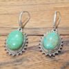 Turquoise Earring Sterling 925 Silver Handmade Earring Natural Blue Turquoise Earring Wedding Earring Jewelry Gift For Her E0921-GS